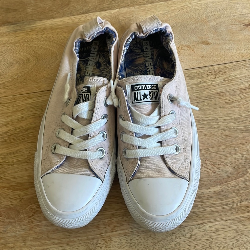 Converse All Star Shoreline Light Pink Slip On Sneakers